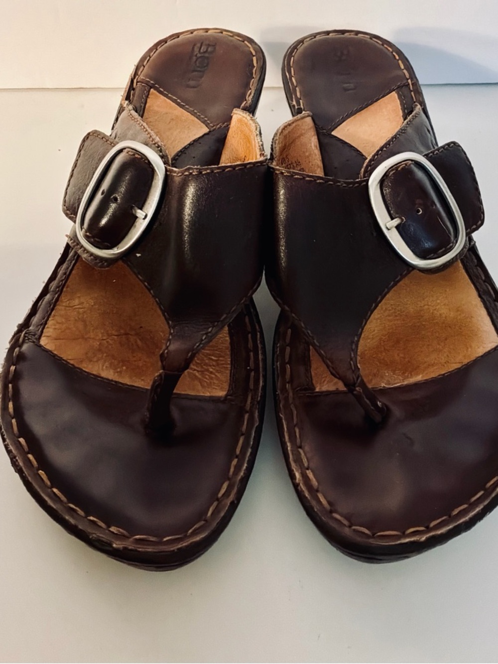 BORN…Leather Sandals - Picture 2 of 10